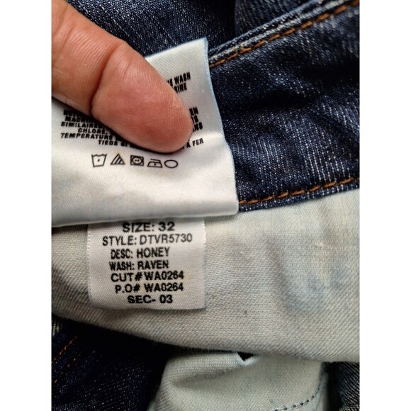 Joe's Jeans Womens Sz 32 Honey Fit Wide Leg Blue Denim Bohemian Western Grunge - Picture 5 of 12